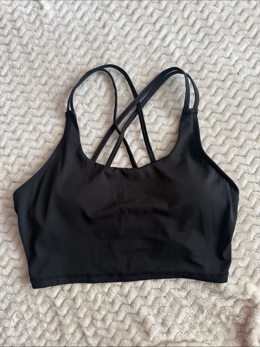 Maurices Black Strappy Sports Bralette